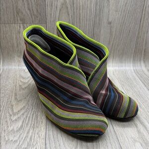 United Nude Women's Striped Ankle Booties